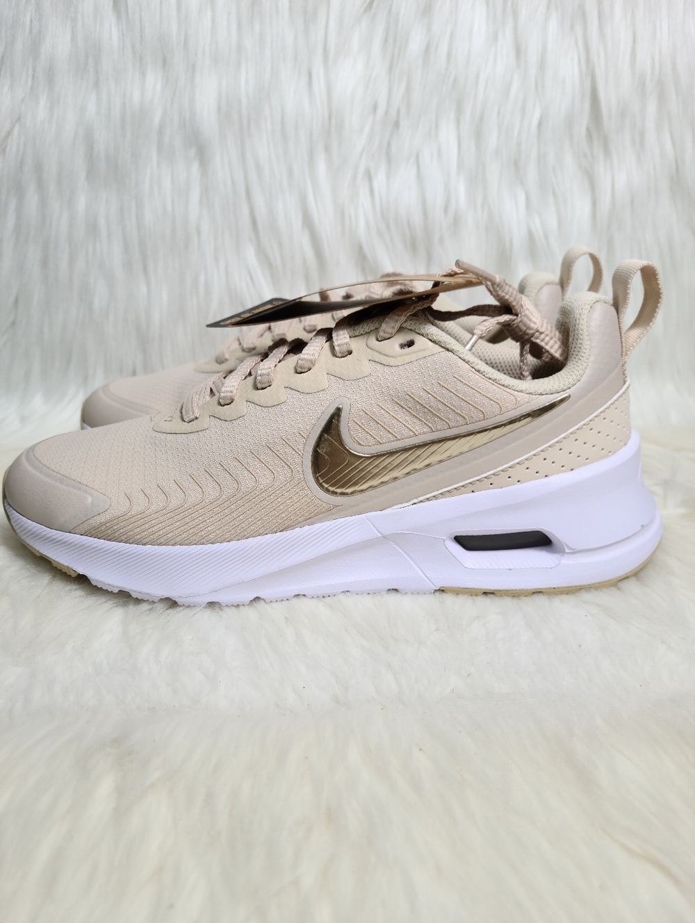 Nike Air Max Nuaxis Sanddrift Beige White Women 7 NEW - Picture 4 of 7